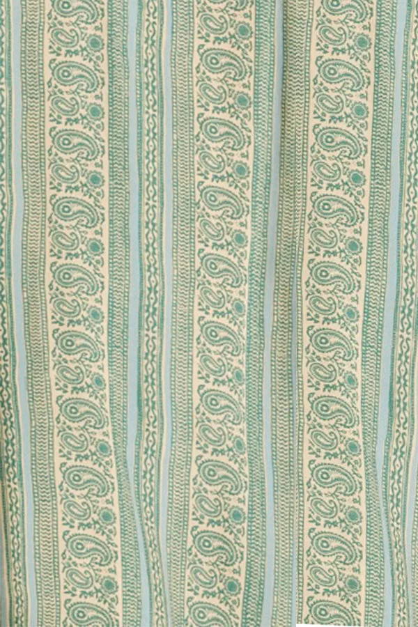 Women Natalie Martin Tops Kevin Shirt Unisex Paisley Stripe Pool
