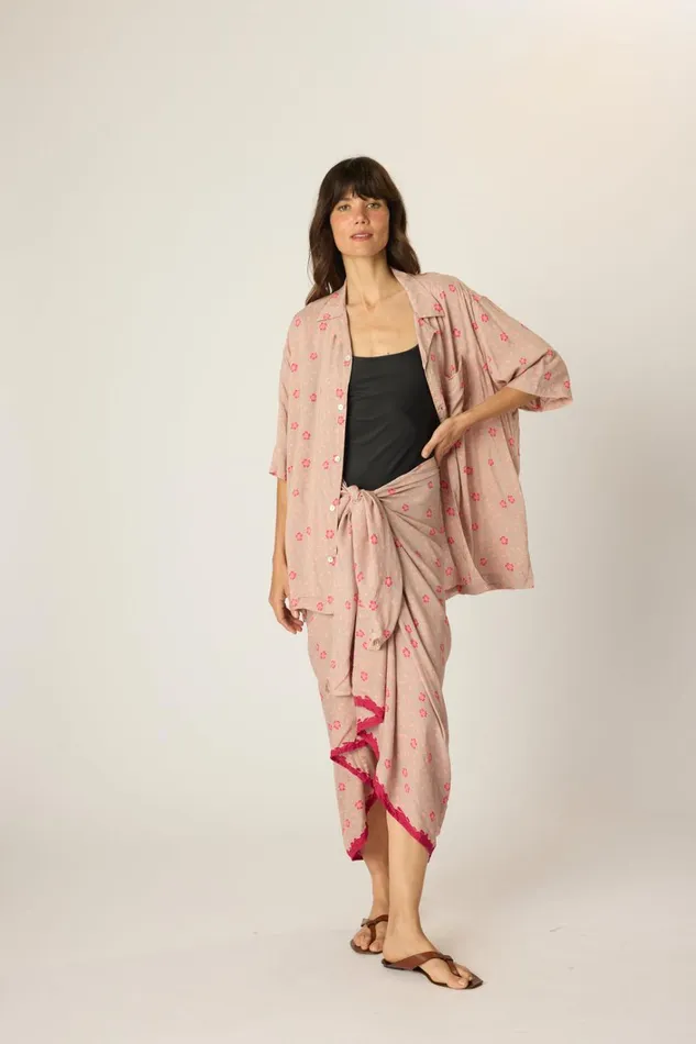 Women Natalie Martin Tops Kevin Shirt Unisex Pinwheel Mink