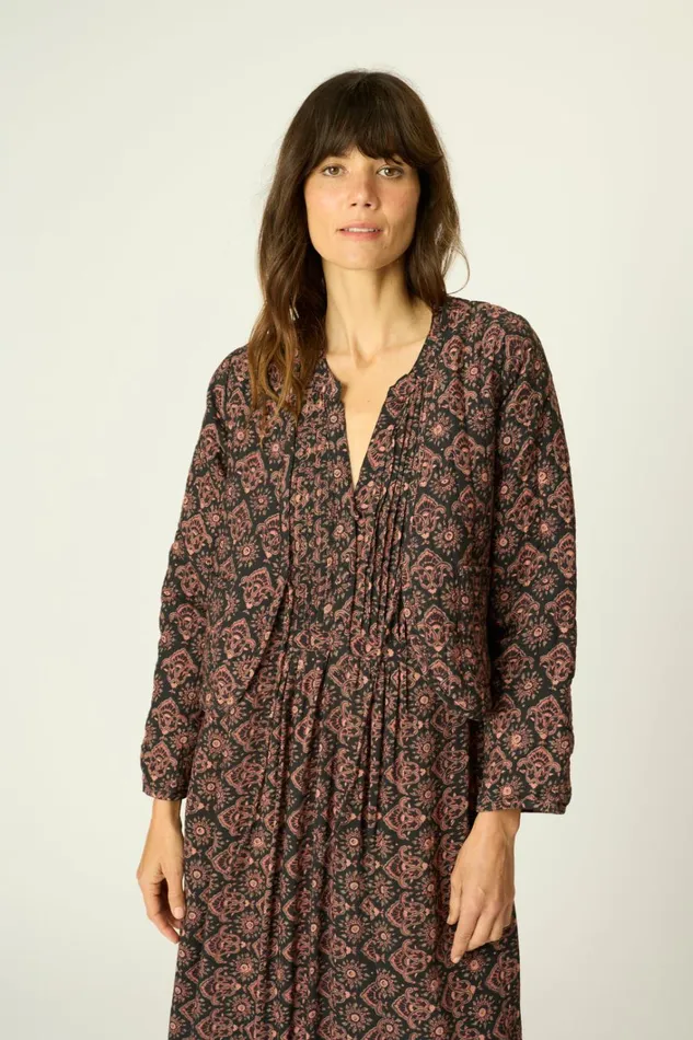 Women Natalie Martin Tops Saskia Jacket Fleurdelis Black