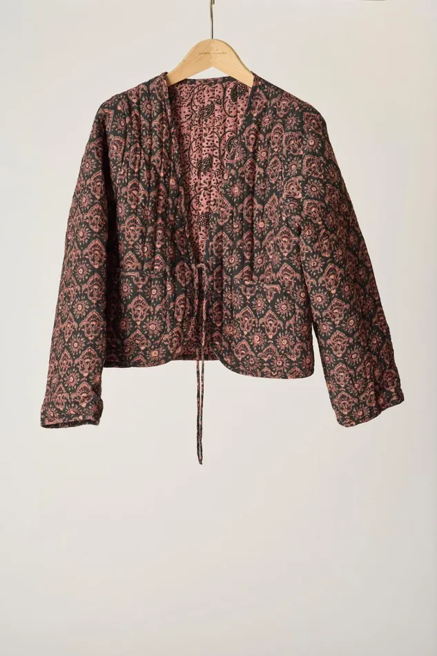 Women Natalie Martin Tops Saskia Jacket Fleurdelis Black