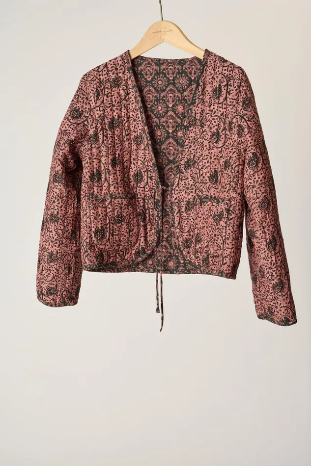 Women Natalie Martin Tops Saskia Jacket Fleurdelis Black