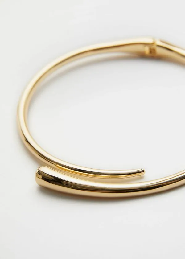 Women Necklaces and Other Stories Sculptural Choker Necklace Gold