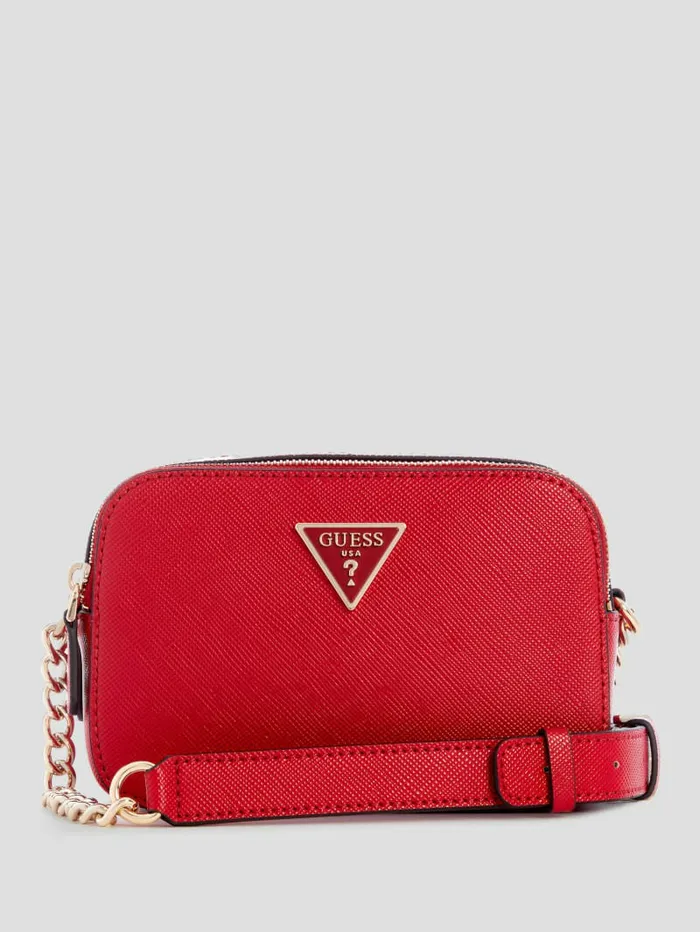 Women Noelle Camera Crossbody Red Handbags GUESS