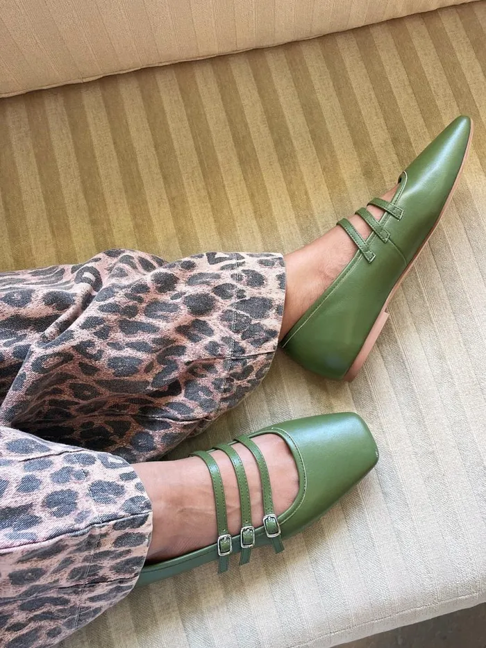 Women Nova Flat Olive Lisa Says Gah Flats Women Nova Flat Olive Lisa Says Gah Flats