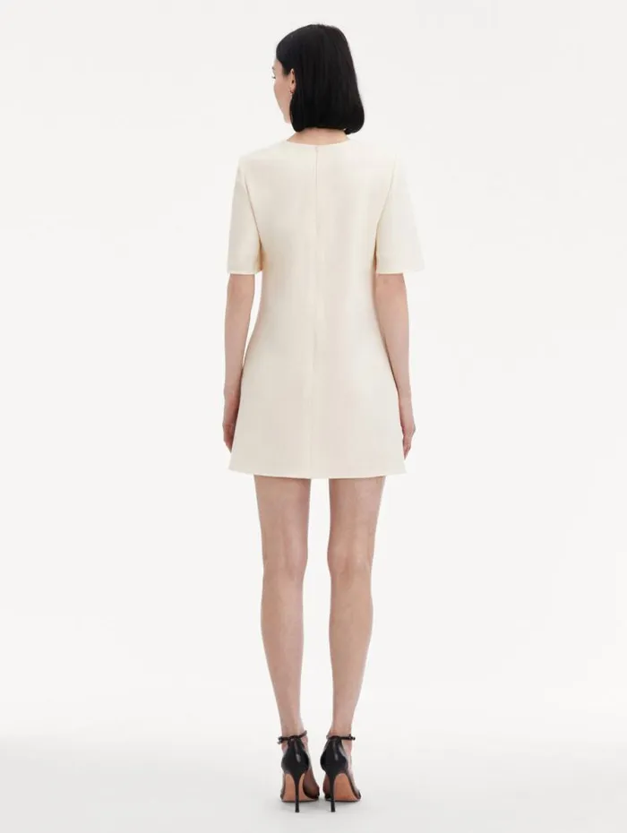 Women Oscar De La Renta Dresses Chrysanthemum Shift Dress Purple Ivory Women Oscar De La Renta Dresses Chrysanthemum Shift Dress Purple Ivory