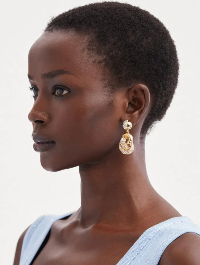 Women Oscar De La Renta Earrings Love Knot Drop Earrings Crystal Women Oscar De La Renta Earrings Love Knot Drop Earrings Crystal