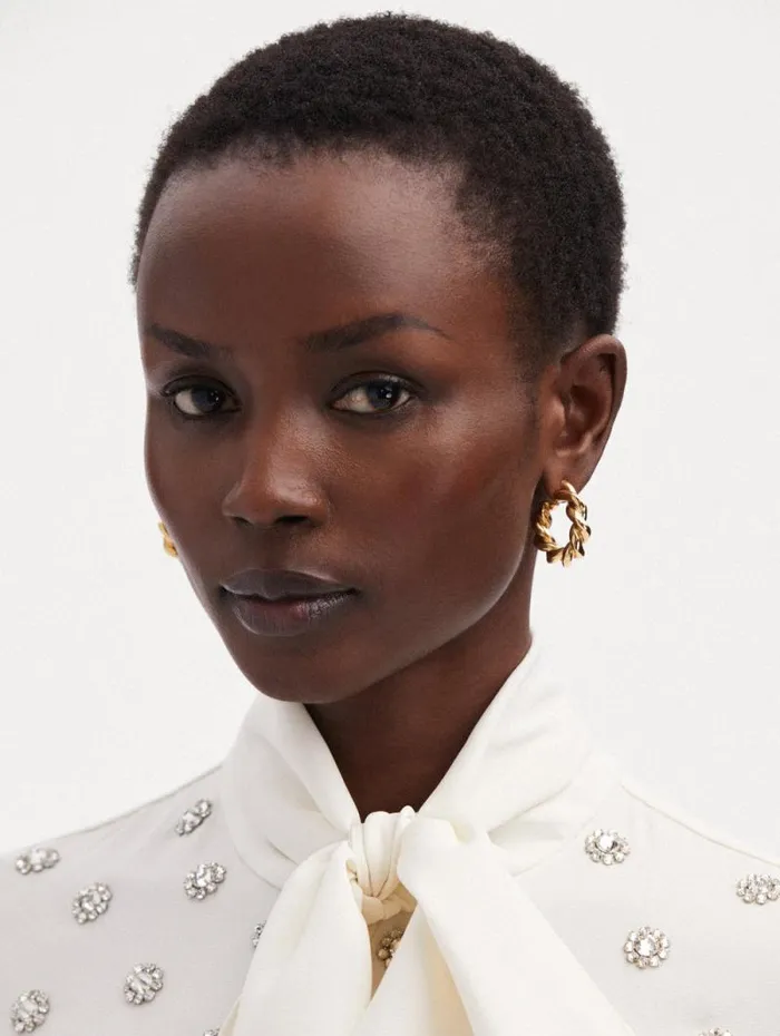 Women Oscar De La Renta Earrings Small Rope Hoop Earrings Gold Women Oscar De La Renta Earrings Small Rope Hoop Earrings Gold