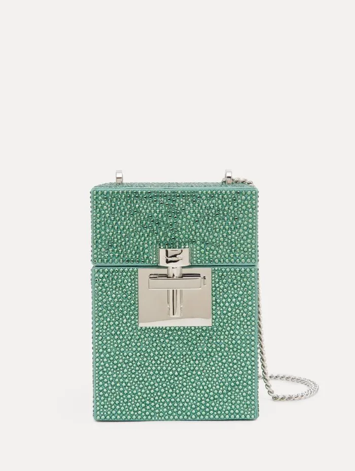 Women Oscar De La Renta Handbags Crystal Pav Alibi Top Handle Bag Sage Women Oscar De La Renta Handbags Crystal Pav Alibi Top Handle Bag Sage