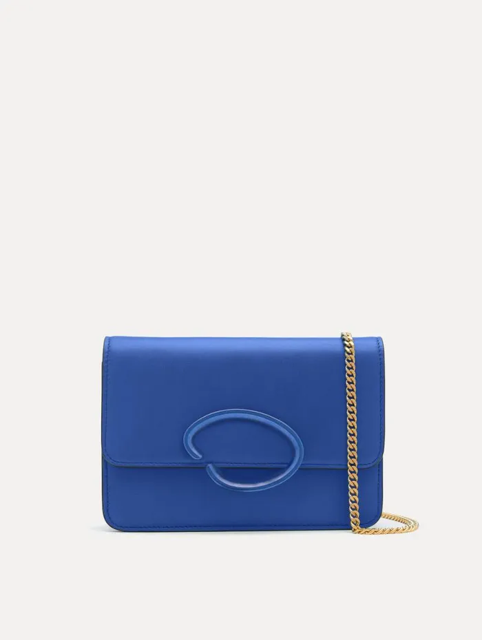 Women Oscar De La Renta Handbags O Pochette Blue