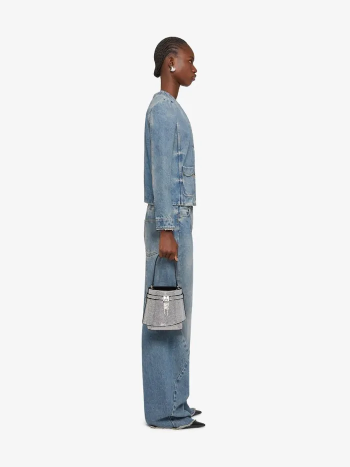 Women Outerwear and Blousons Givenchy Jacket In Denim With Chain Details Medium Blue