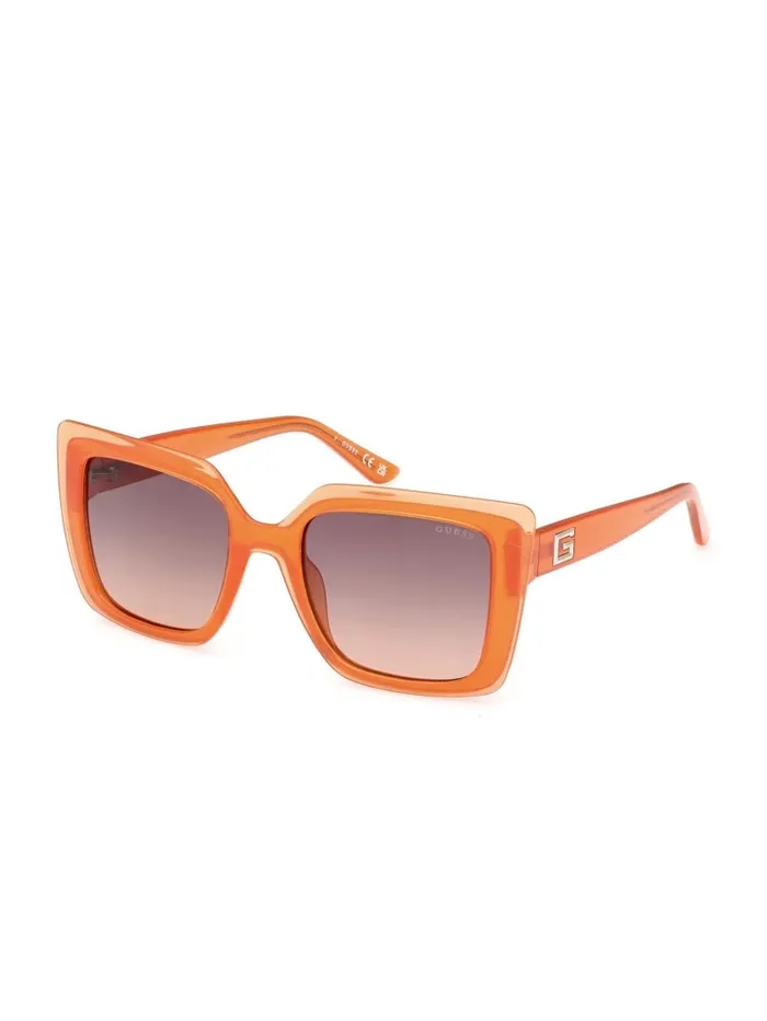 Women Oversized Square Sunglasses Neon Orange Sunglasses GUESS Women Oversized Square Sunglasses Neon Orange Sunglasses GUESS