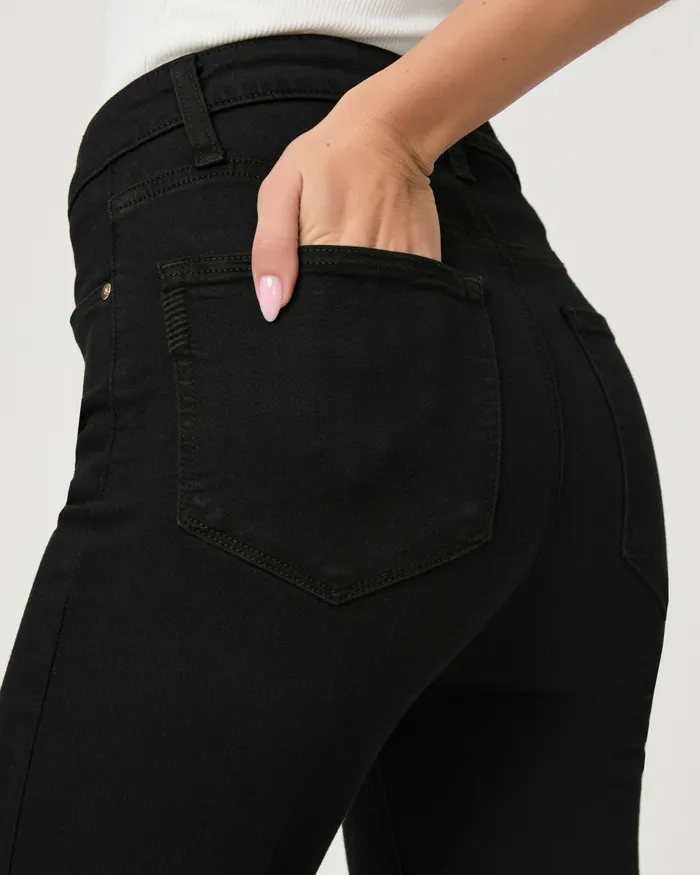 Women PAIGE Charlie Flare Jean 8211 Black Shadow Flare Women PAIGE Charlie Flare Jean 8211 Black Shadow Flare