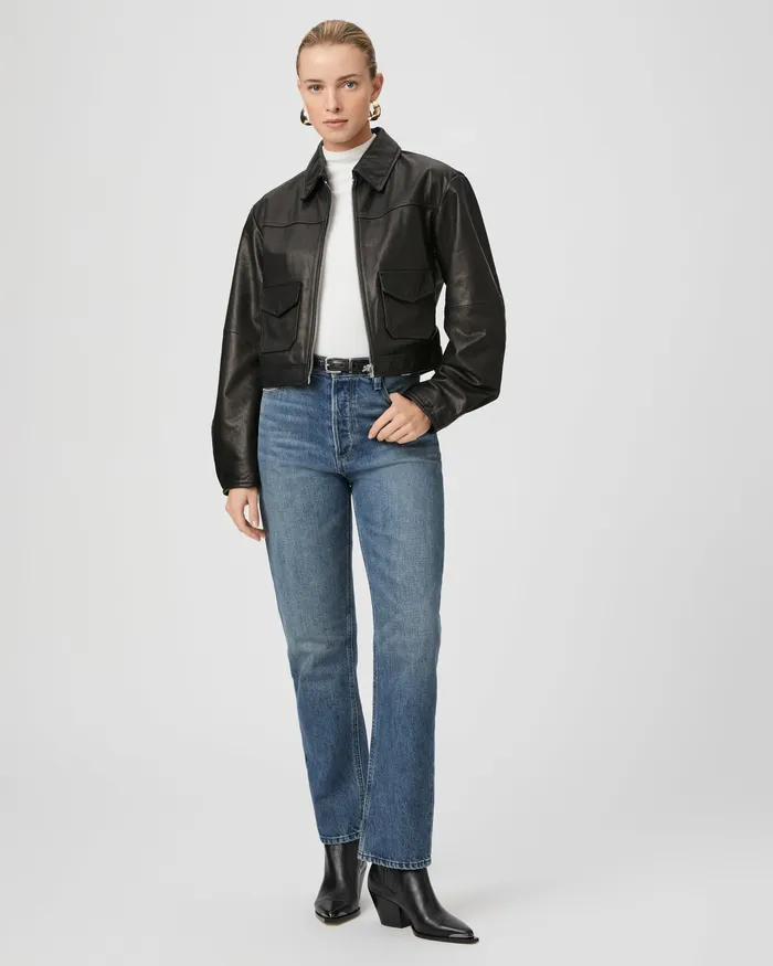 Women PAIGE Clyde Jacket 8211 Black Leather Jackets and Coats Women PAIGE Clyde Jacket 8211 Black Leather Jackets and Coats