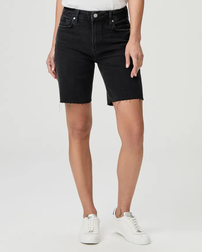 Women PAIGE Sammy Short 8211 Fade To Black Distressed Shorts Women PAIGE Sammy Short 8211 Fade To Black Distressed Shorts