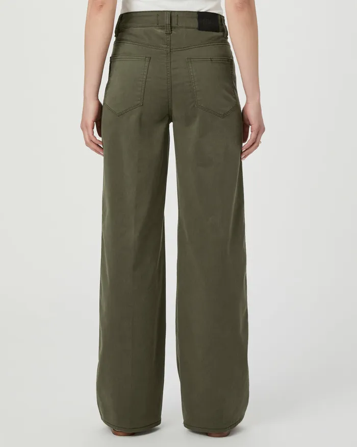 Women PAIGE Sasha 32 Inch Wide Leg Jean 8211 Forester Green Wide Leg