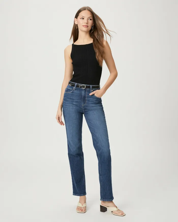Women PAIGE Stella 31 Inch Straight Jean 8211 Saint Tropez Straight