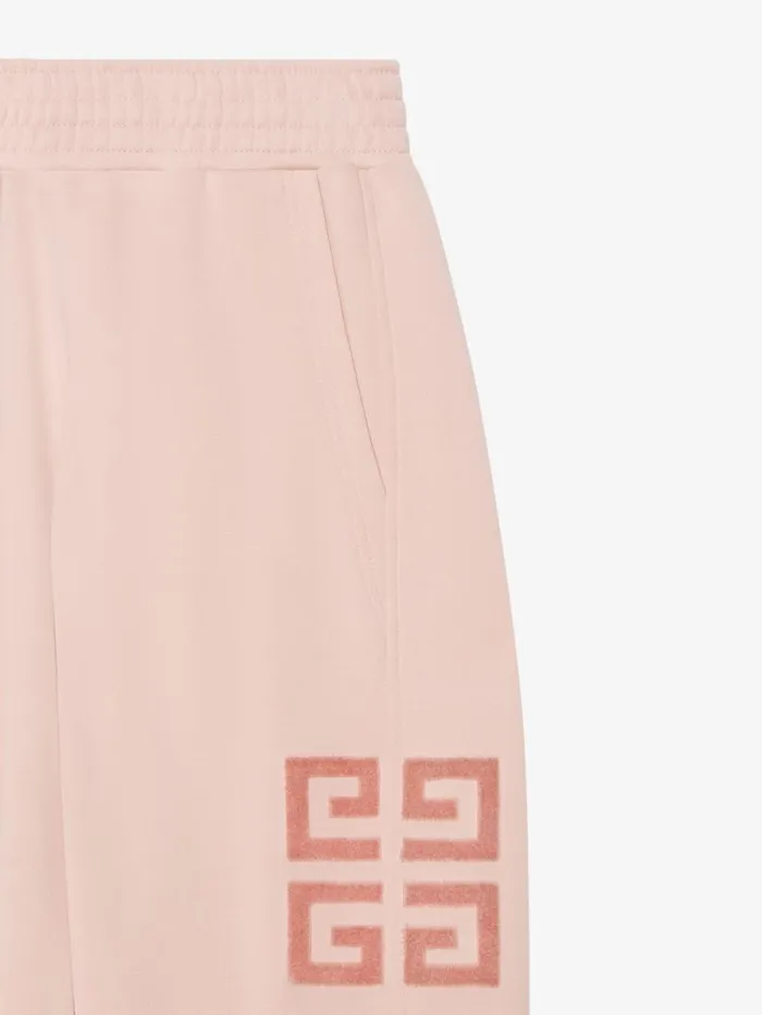 Women Pants and Shorts Givenchy GIVENCHY 4G Slim Fit Jogger Pants In Tufted Fleece Blush Pink