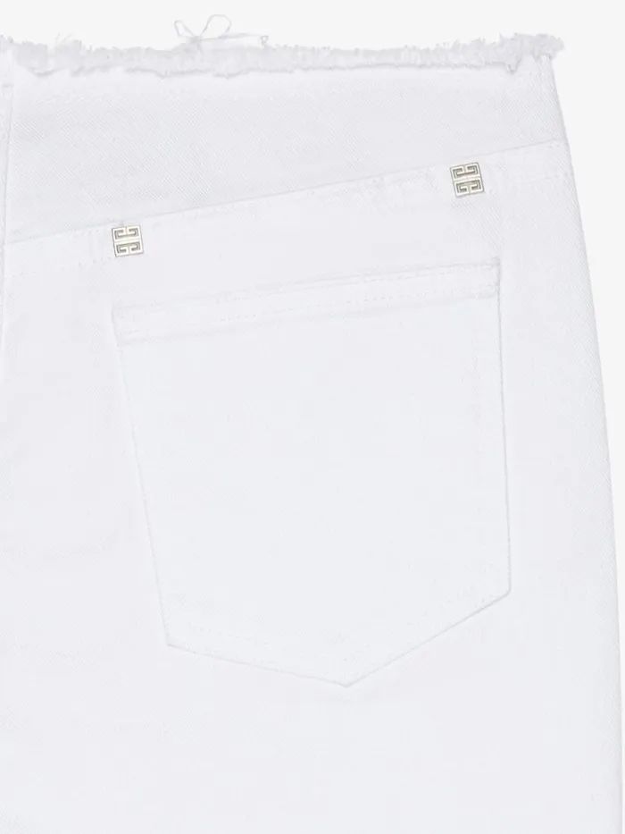 Women Pants and Shorts Givenchy Slim Fit Jeans In Denim White