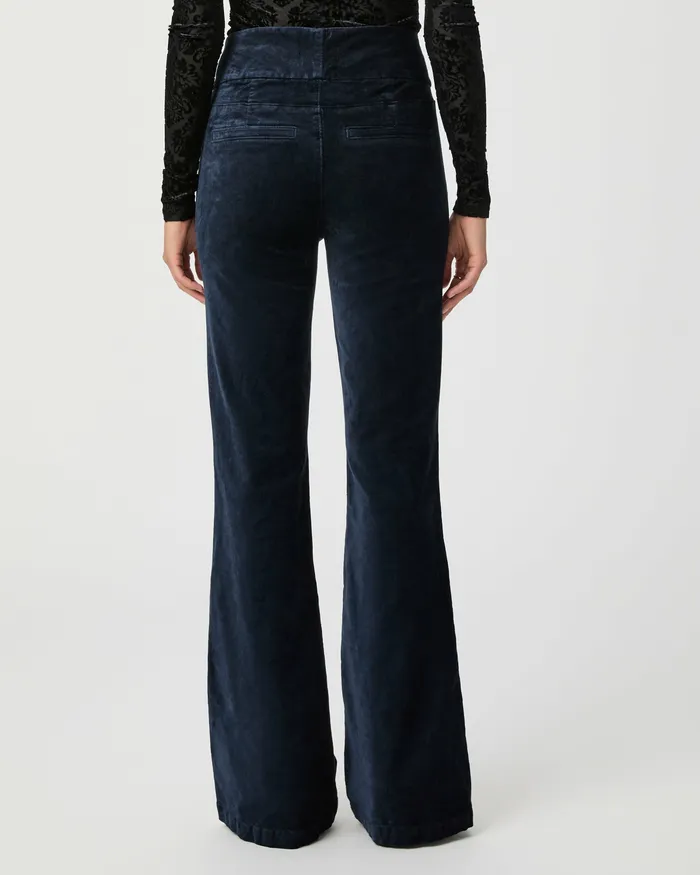 Women Pants PAIGE High Rise Lou Lou Flare Pant 8211 Deep Navy Velvet Women Pants PAIGE High Rise Lou Lou Flare Pant 8211 Deep Navy Velvet