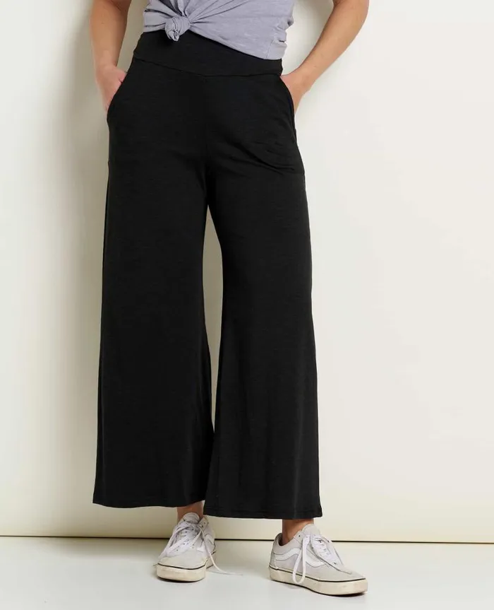 Women Pants Toad and Co Chaka Wide Leg Pant Black