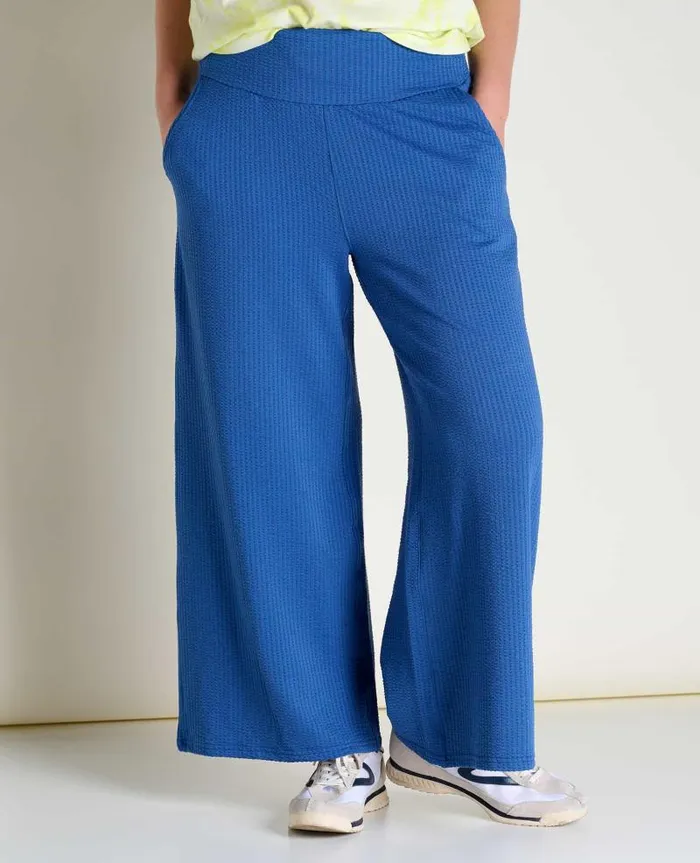 Women Pants Toad and Co Chaka Wide Leg Pant Cornflower Texture