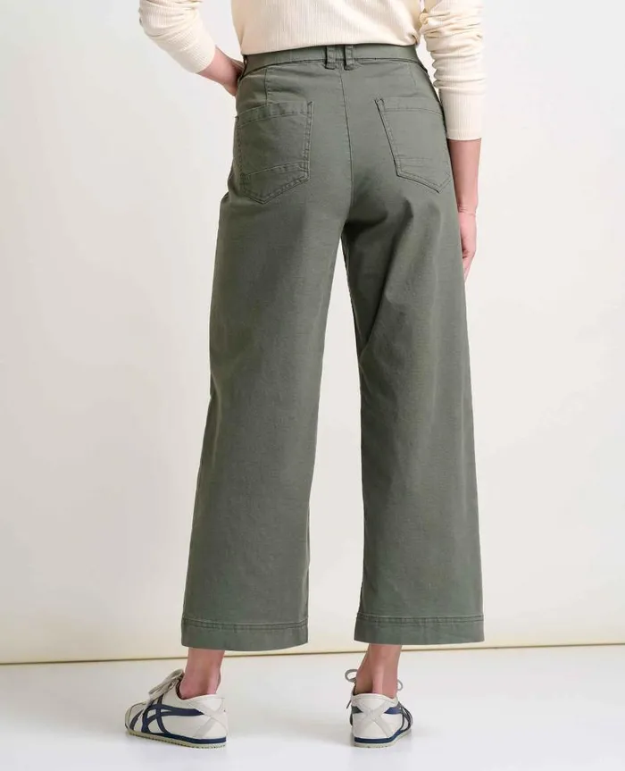 Women Pants Toad and Co Earthworks Wide Leg Pant Beetle