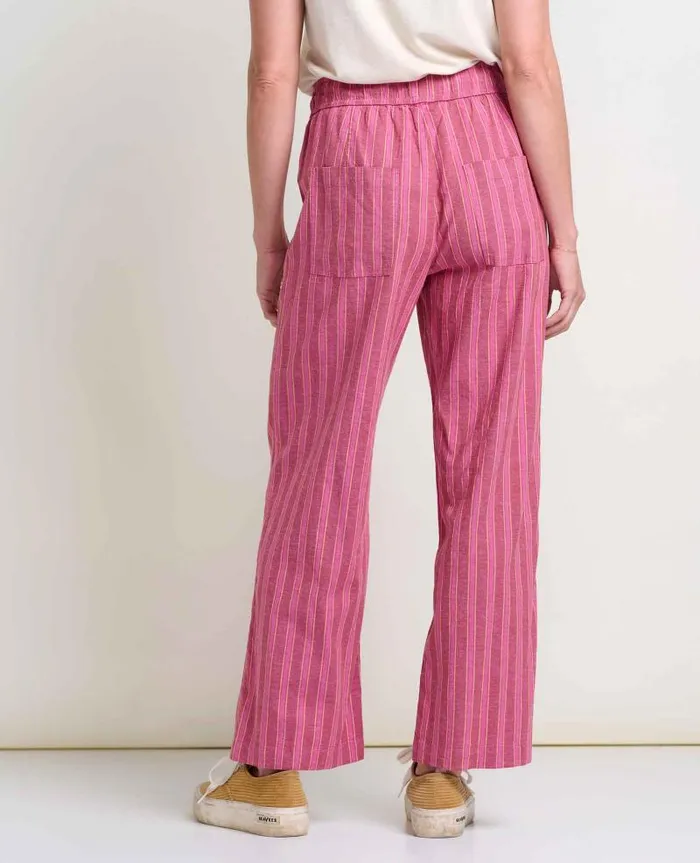Women Pants Toad and Co Taj Hemp Pant Tulip Stripe