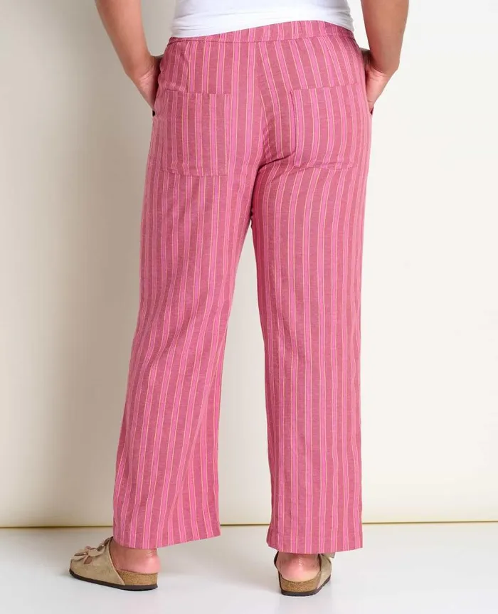 Women Pants Toad and Co Taj Hemp Pant Tulip Stripe