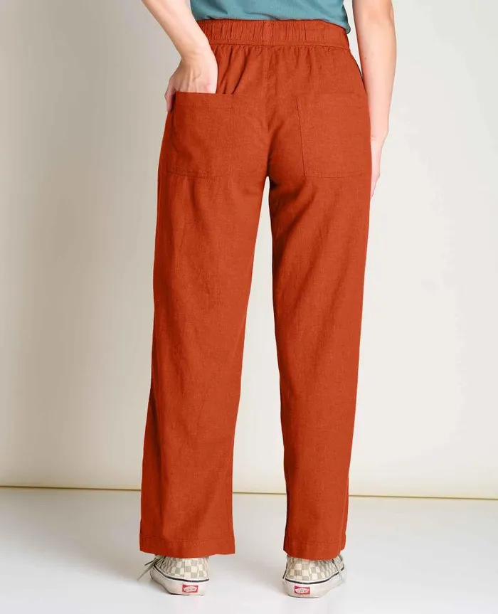 Women Pants Toad and Co Taj Hemp Pant Umber