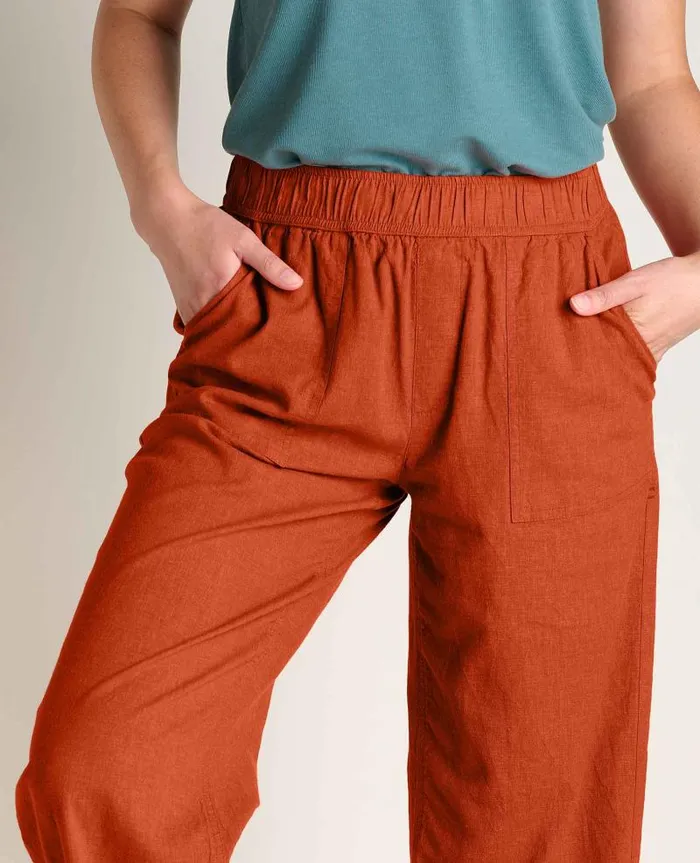Women Pants Toad and Co Taj Hemp Pant Umber
