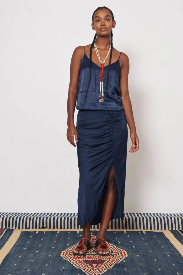 Women Pebble Satin Midnight Willow Cami Raquel Allegra Tops