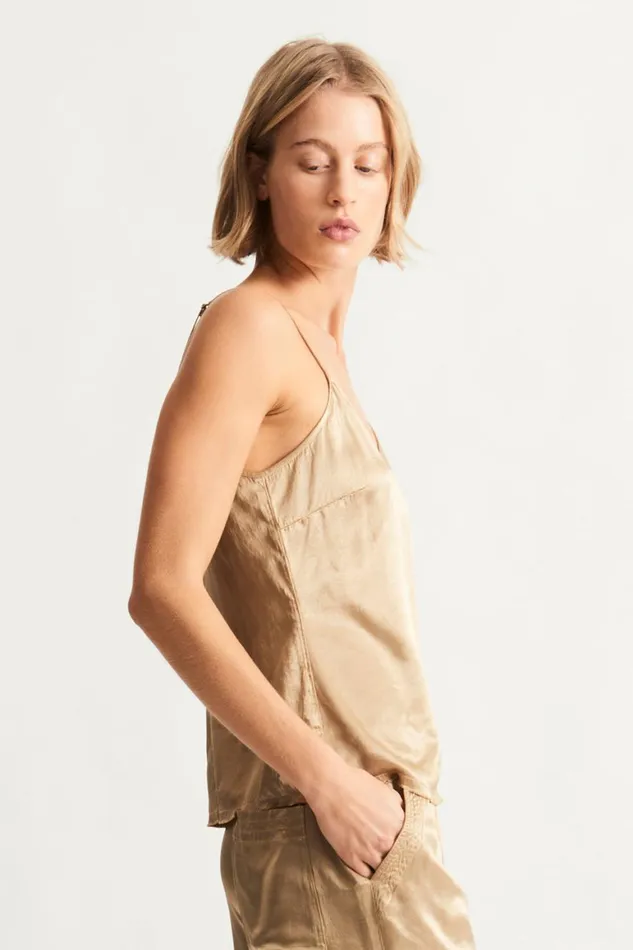 Women Pebble Satin Sand Mona Cami Raquel Allegra Dresses