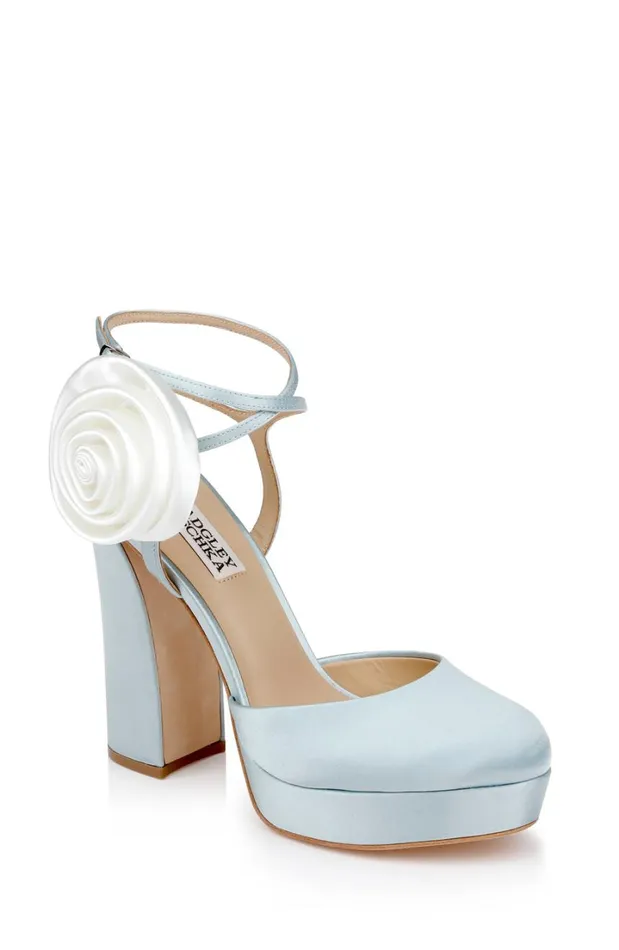 Women Platform Badgley Mischka Janessa Rosette Platform Pumps Black