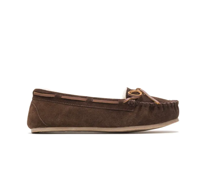 Women Raquel Jr Trapper Moc Chocolate Slippers Hush Puppies