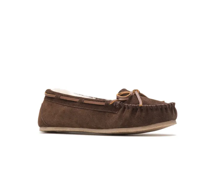 Women Raquel Jr Trapper Moc Chocolate Slippers Hush Puppies