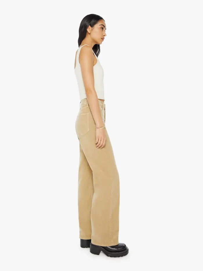 Women Relaxed Mother Denim The Dodger Sneak Taos Taupe
