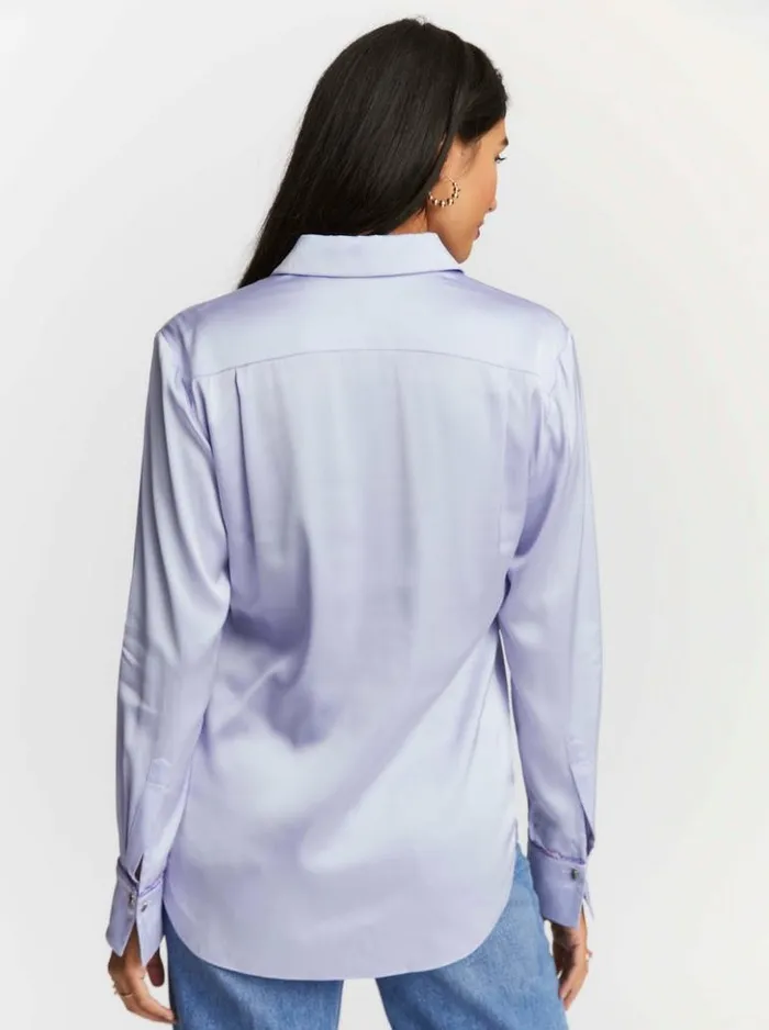 Women Robert Graham Tops Gabriela Shirt Lavender