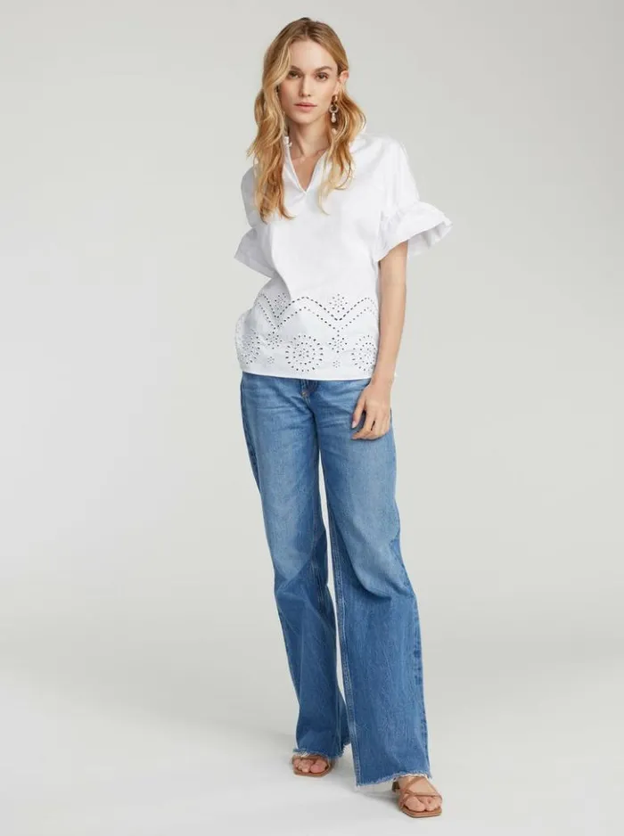 Women Robert Graham Tops Paige Shirt White