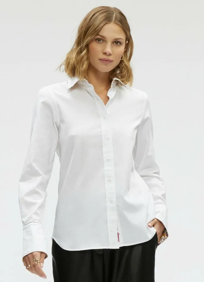 Women Robert Graham Tops Priscilla Shirt White