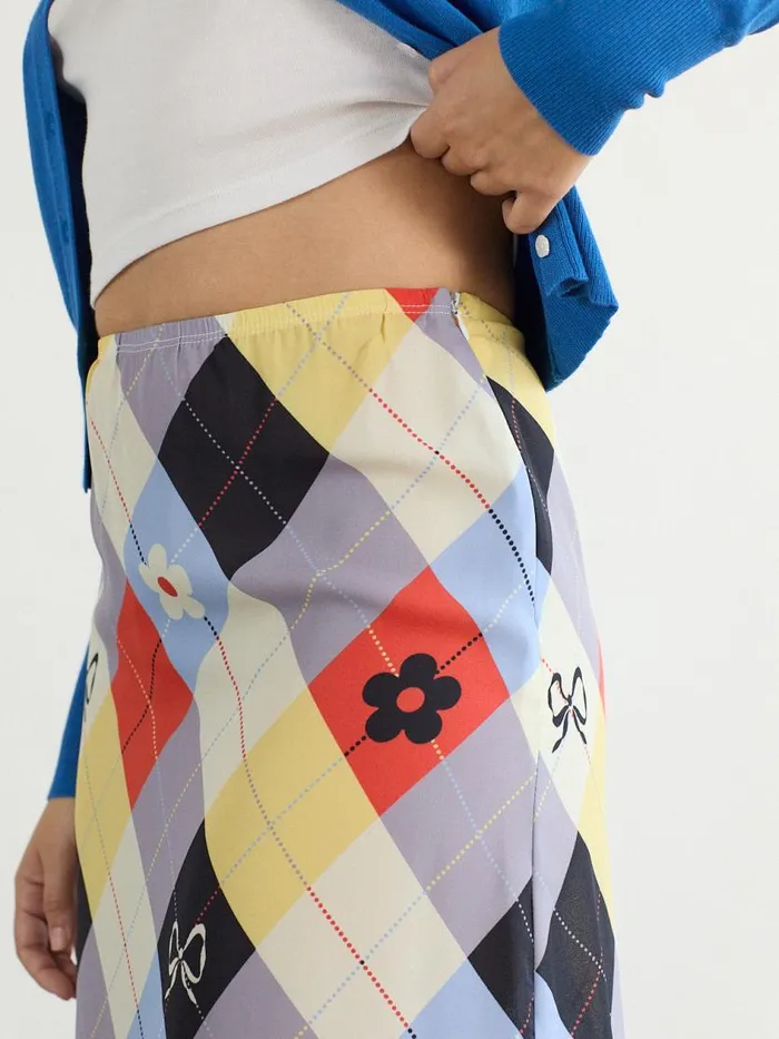 Women Sandy Midi Skirt Cirque Argyle Lisa Says Gah Skirts
