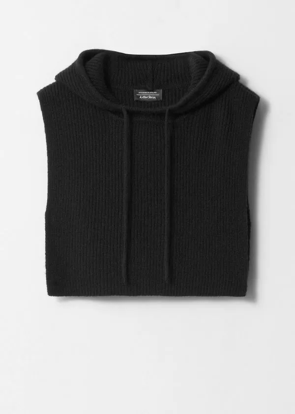 Women Scarves and Other Stories Hooded Wool Collar Black
