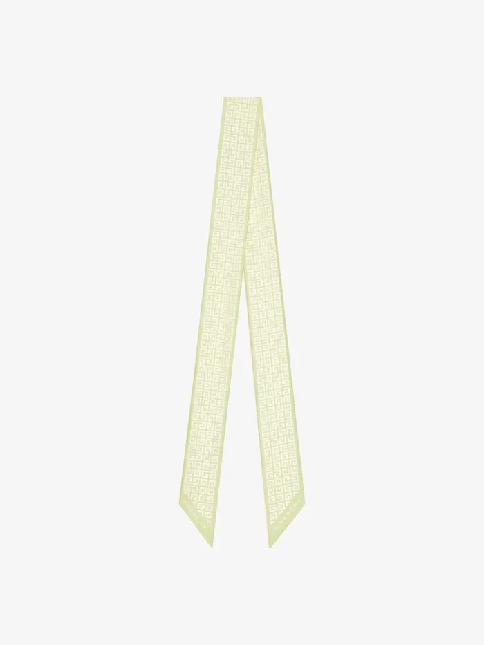 Women Scarves Givenchy 4G Bandeau In Silk Almond Green