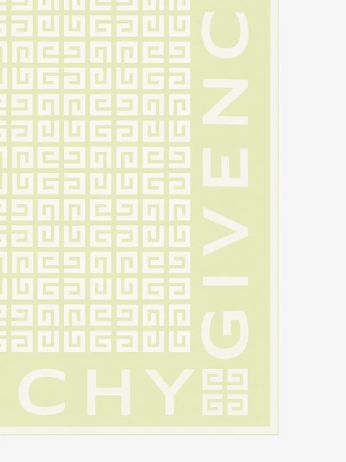 Women Scarves Givenchy GIVENCHY 4G Square In Silk Almond Green Women Scarves Givenchy GIVENCHY 4G Square In Silk Almond Green