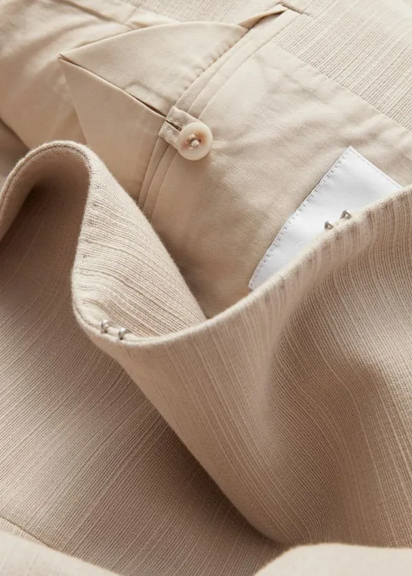 Women Sets and Suits and Other Stories PeplumWaist Blazer Beige