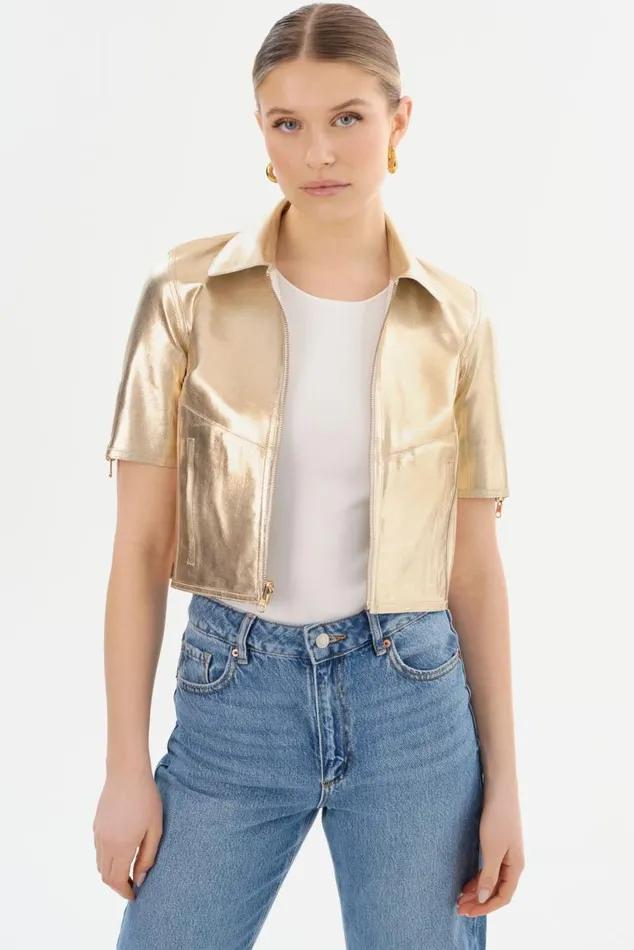 Women SEVANA Reversible Leather Jacket Winter Whitegold LAMARQUE Leather Jackets Women SEVANA Reversible Leather Jacket Winter Whitegold LAMARQUE Leather Jackets