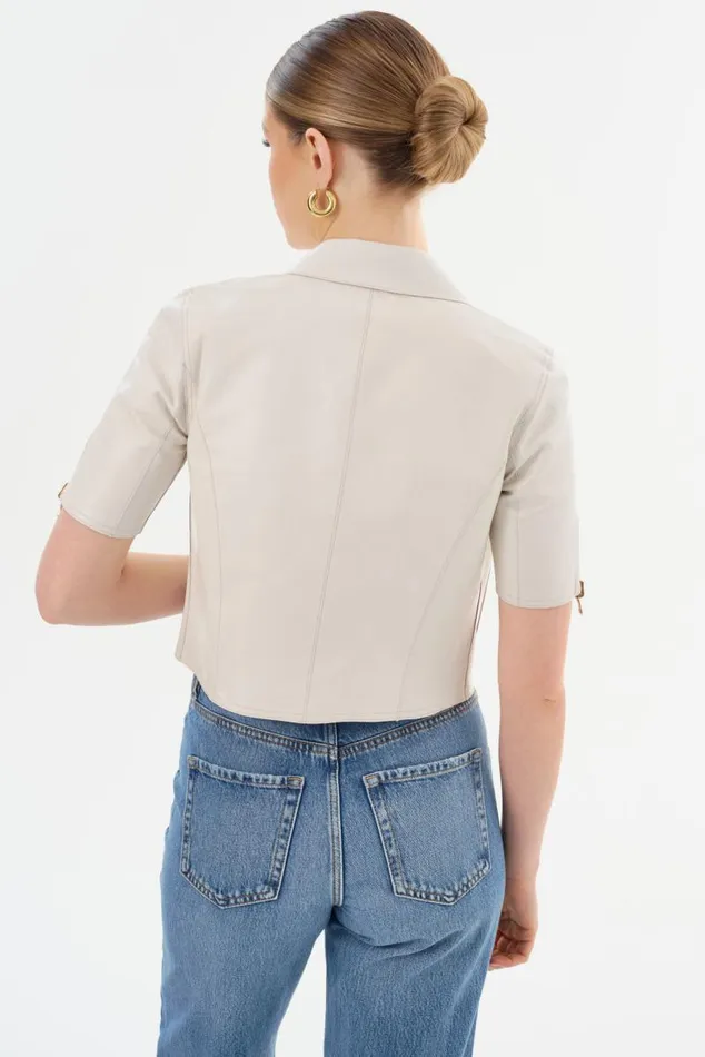Women SEVANA Reversible Leather Jacket Winter Whitegold LAMARQUE Leather Jackets Women SEVANA Reversible Leather Jacket Winter Whitegold LAMARQUE Leather Jackets