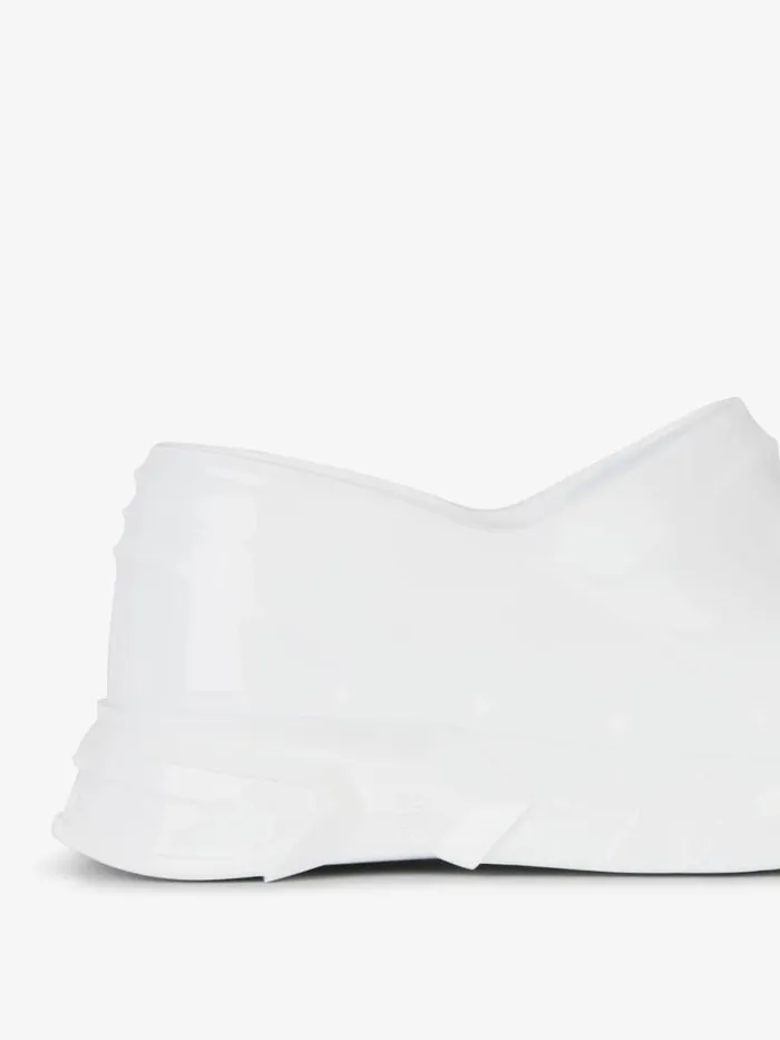 Women Shark Lock Givenchy Marshmallow Wedge Sandals In Rubber White Women Shark Lock Givenchy Marshmallow Wedge Sandals In Rubber White