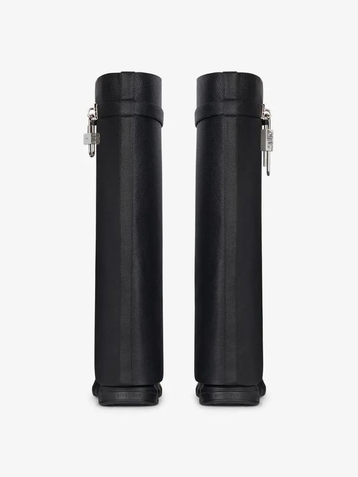 Women Shark Lock Givenchy Shark Lock Biker Boots In Grained Leather Black Women Shark Lock Givenchy Shark Lock Biker Boots In Grained Leather Black