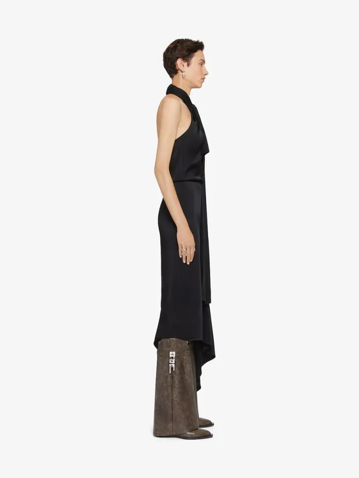 Women Shark Lock Givenchy Shark Lock Cowboy Boots In Leather Walnut Brown