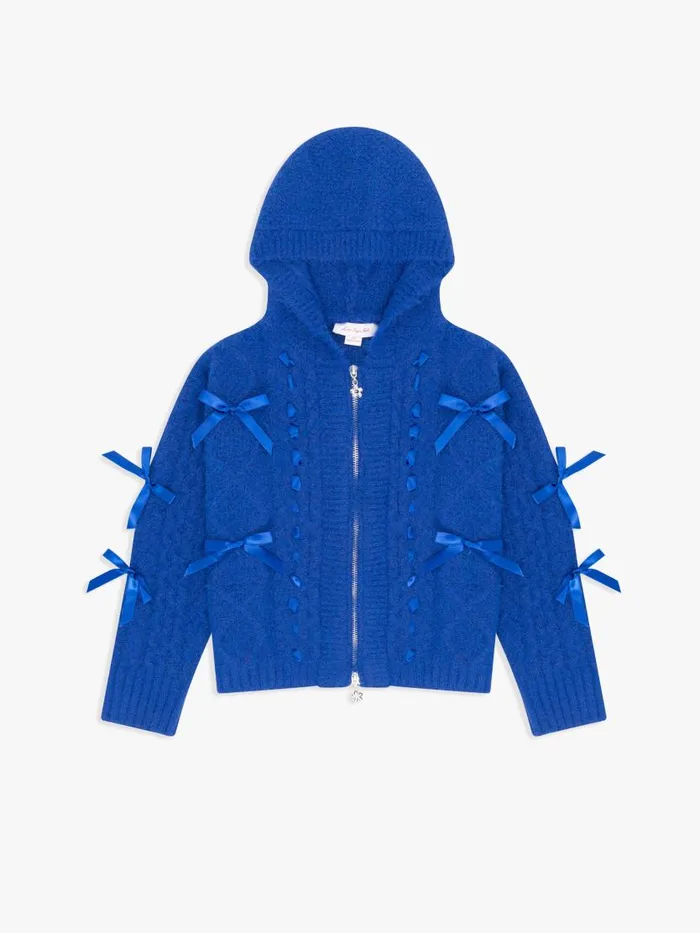 Women Shelby Bow Zip Up Cobalt Lisa Says Gah Tops
